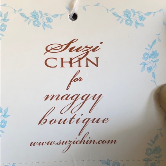 NWT SUZI CHIN for Maggy Boutique BLACK DRESS S14 - Picture 7 of 8